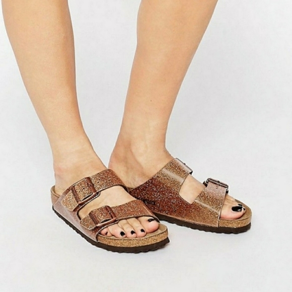 Birkenstock | Shoes | Birkenstock Arizona Magic Galaxy Glitter Bronze |  Poshmark